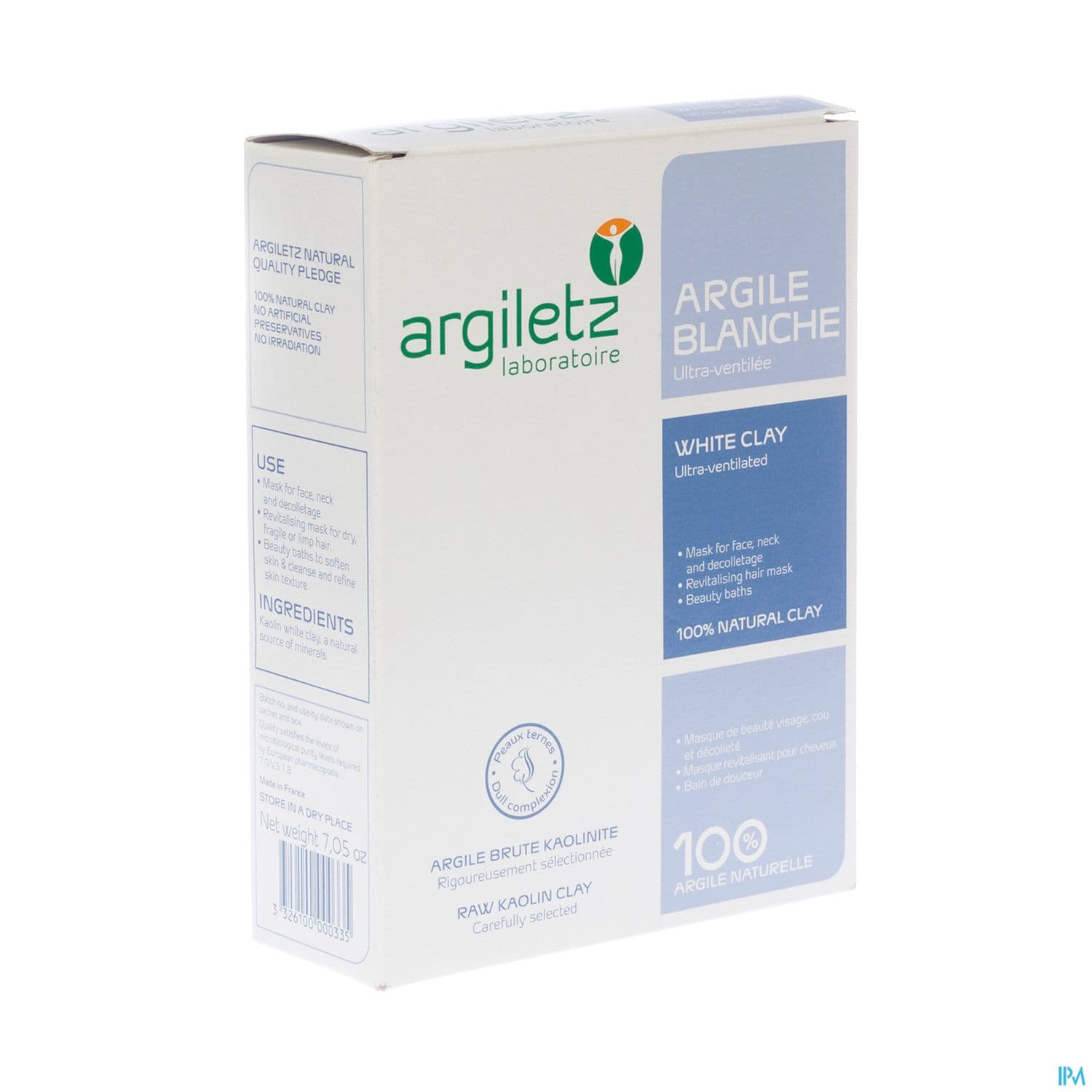 Argiletz Argile Blanche Poudre Ultraventilee 200g