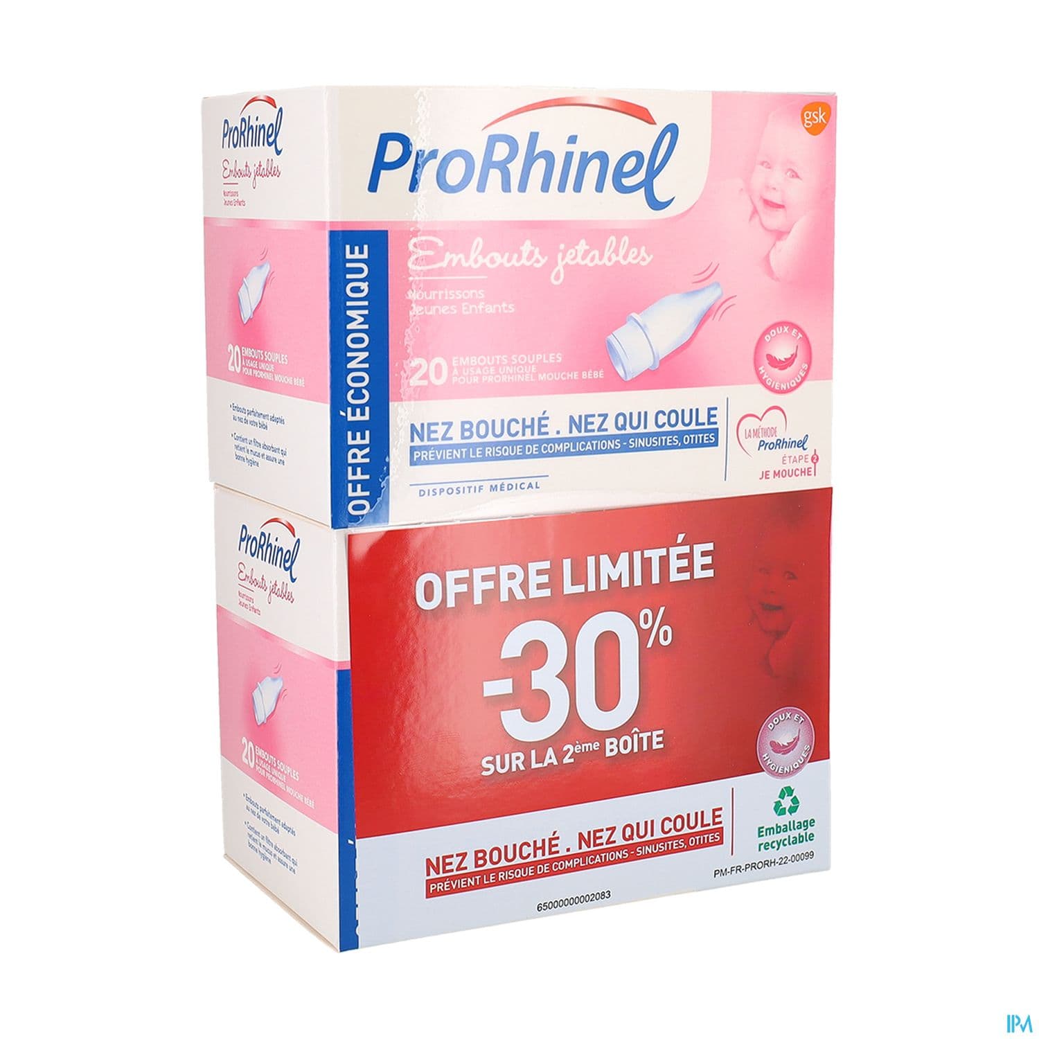 PRORHINEL EMB NASAL JETABLE 20X2 — Pharmacie de la Plaine - Saint-Denis