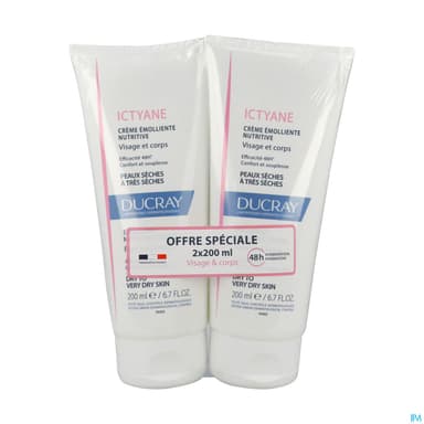 ICTYANE CR EMOL NUTRITIVE 200ML X2
