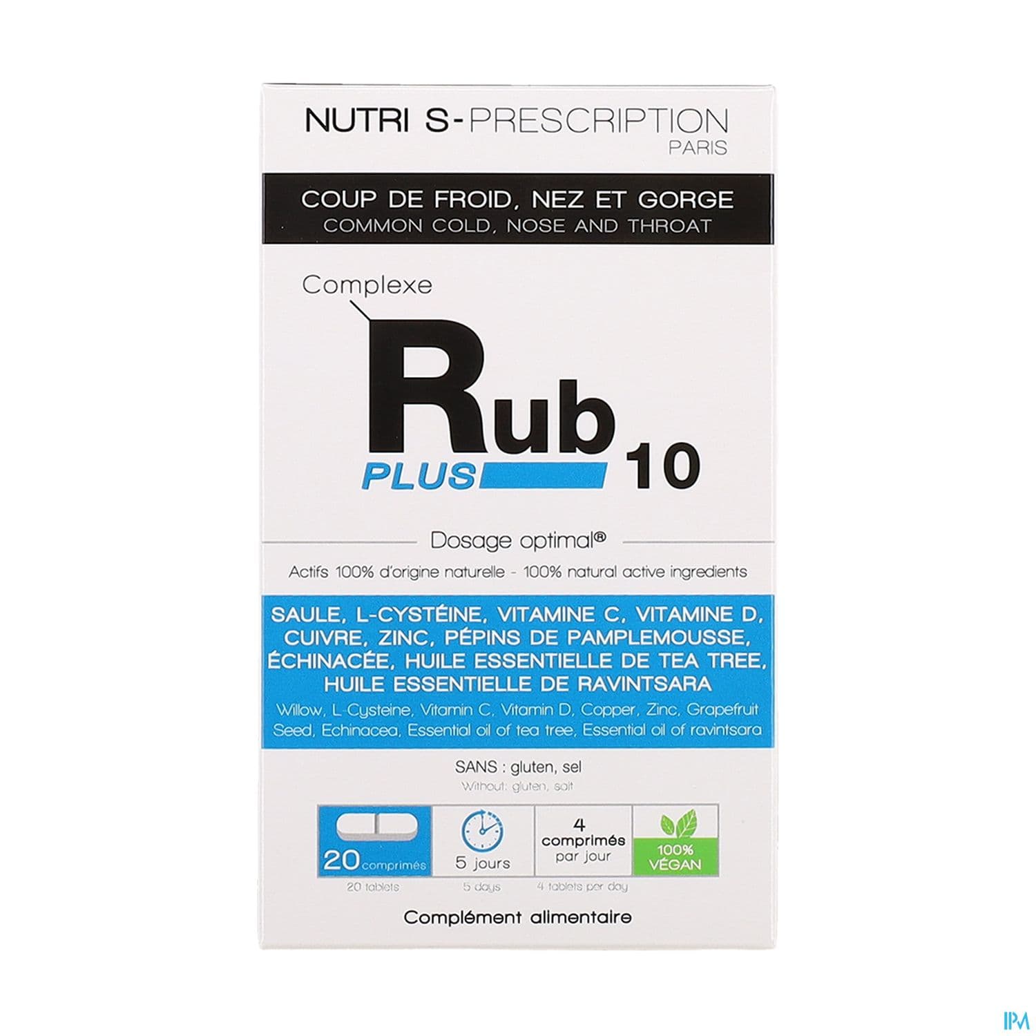 Nutri S Prescription Rub10 Plus Comprime 20