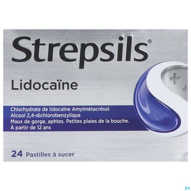 Strepsils Lidocaine Pastille A Sucer 24