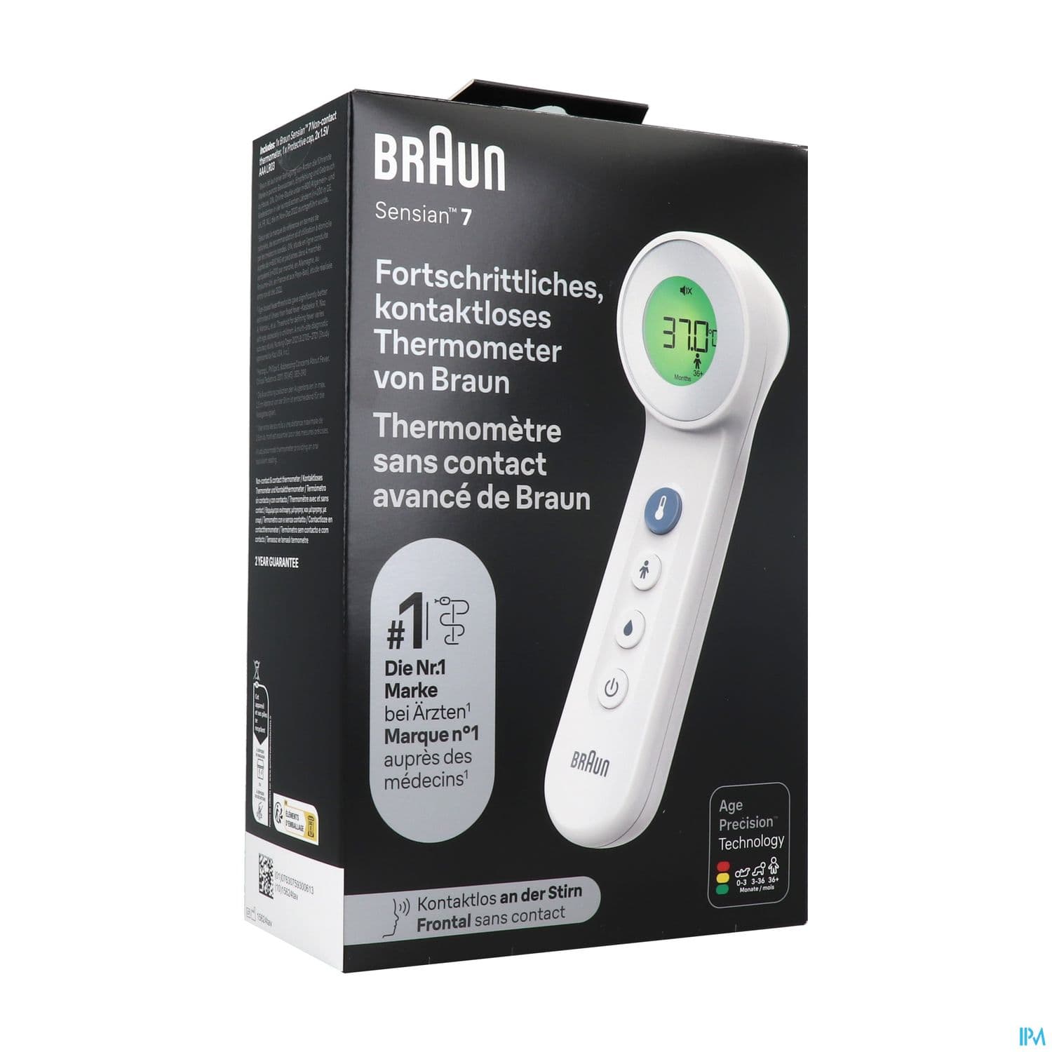 Braun Thermometre Sans Contact + Frontal Age Precision Bnt400