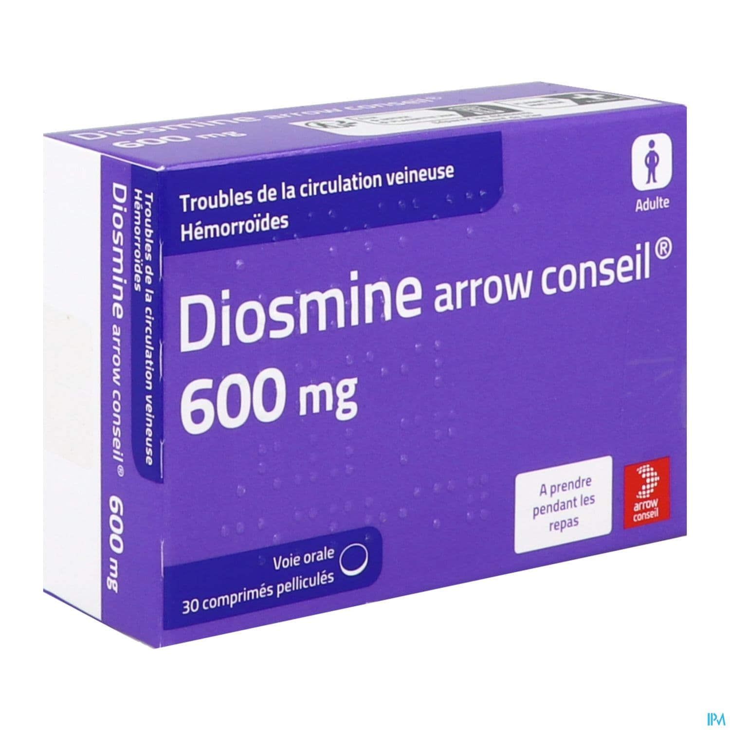 Diosmine Arrow Conseil 600mg Comprime Pellicule 30