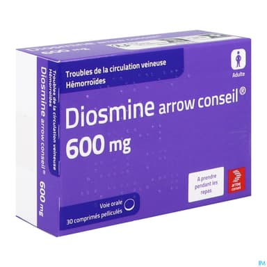 Diosmine Arrow Conseil 600mg Comprime Pellicule 30