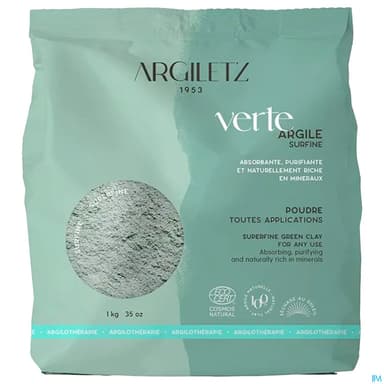 ARGILE VERT SURFIN ARGILETZ 1KG