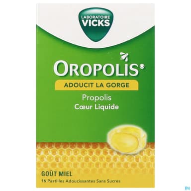 Oropolis Coeur Liquide Pastille 16