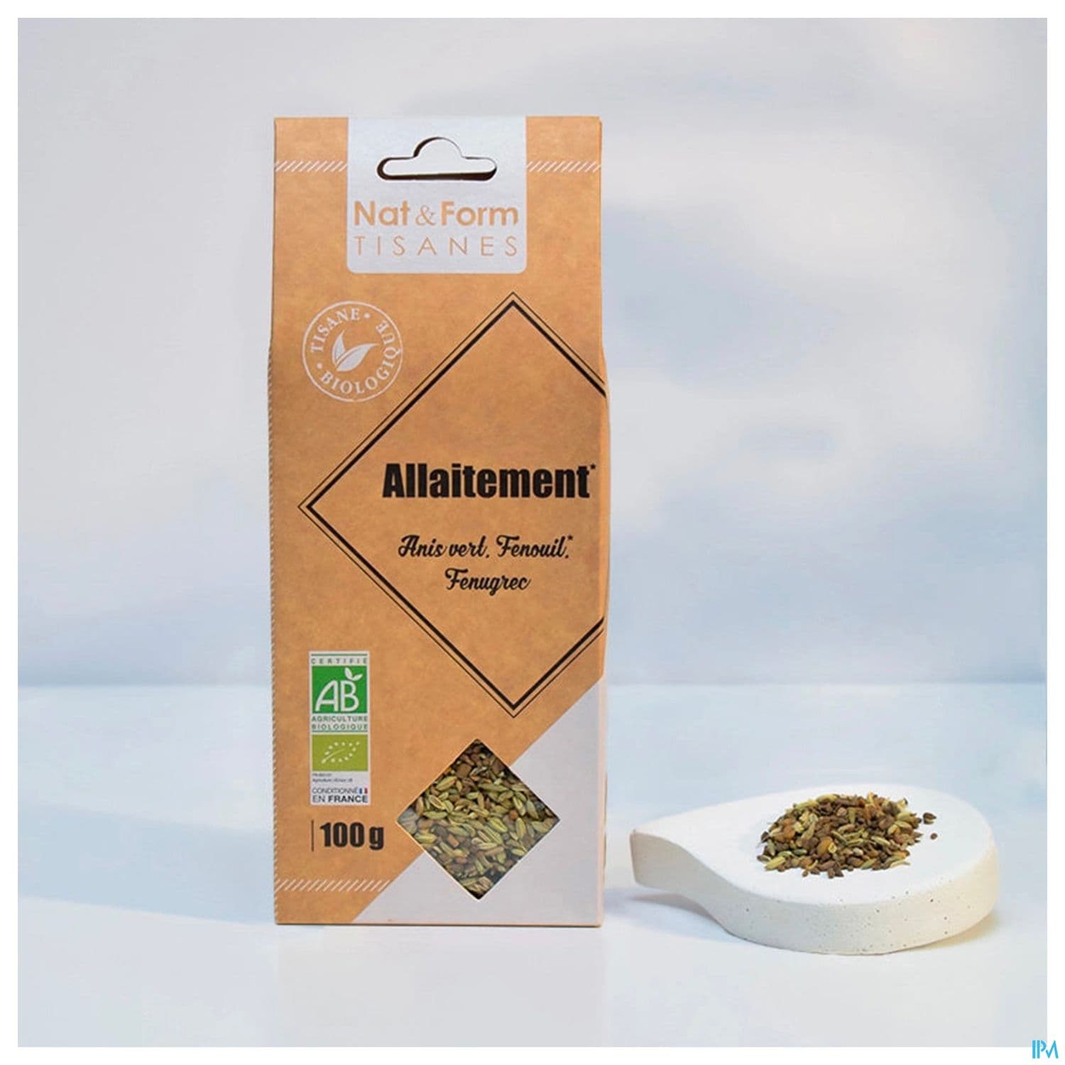 NAT&FORM TIS ALLAITEMENT BIO 100G