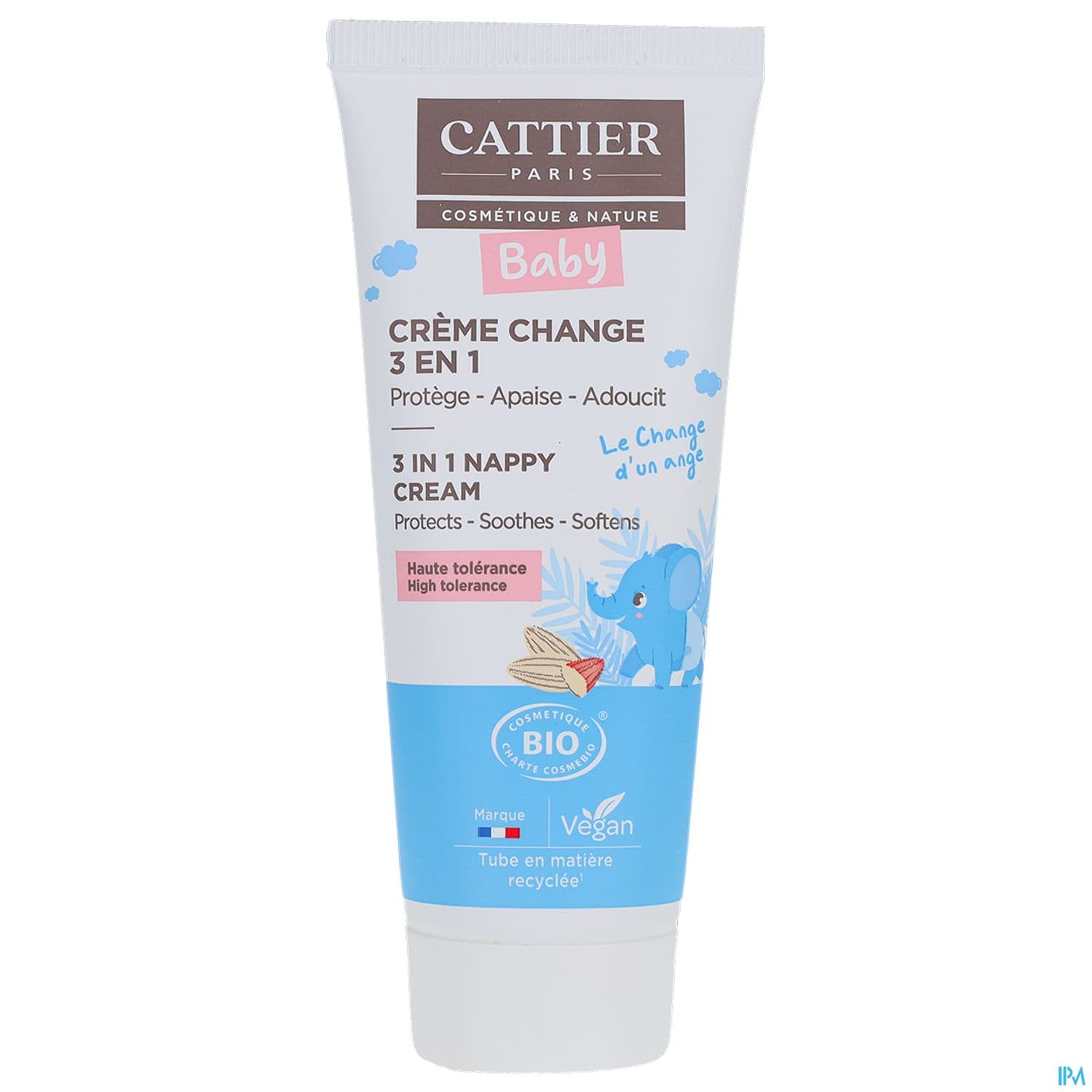Cattier Bebe Creme Change 3en1 Bio 75ml