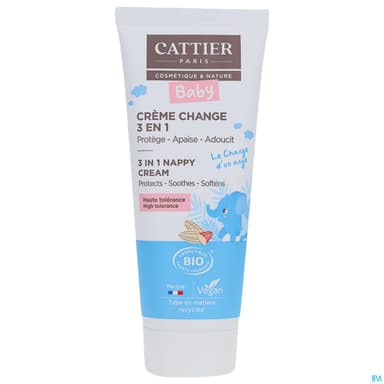 Cattier Bebe Creme Change 3en1 Bio 75ml