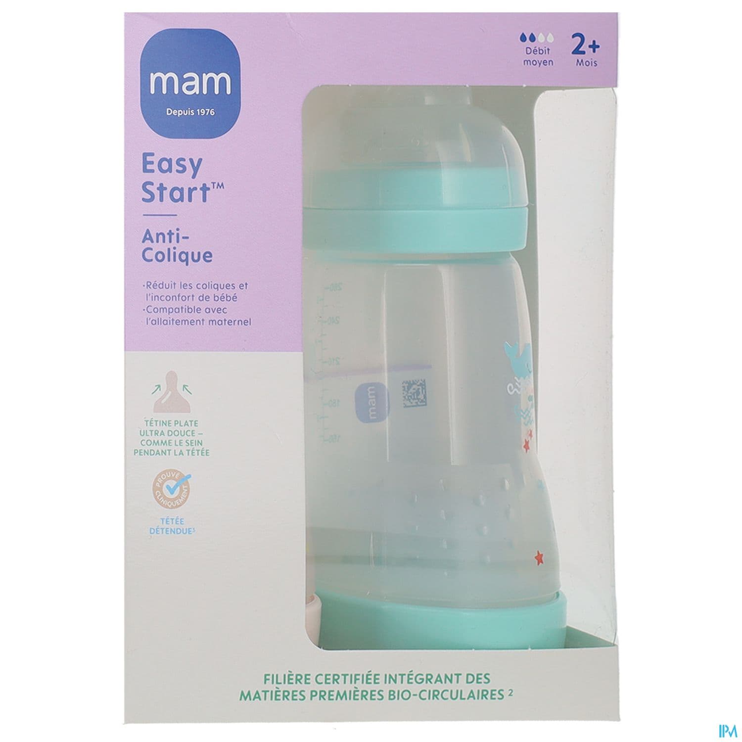 MAM BIB E ST A/COL MEN+CO D2 260ML