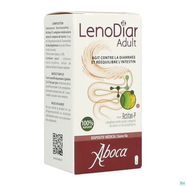 Aboca Lenodiar Adult Diarrhee Equilibre Intest Gelule 20