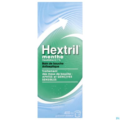 HEXTRIL MENTHE 0,1% BAIN BOUC400ML