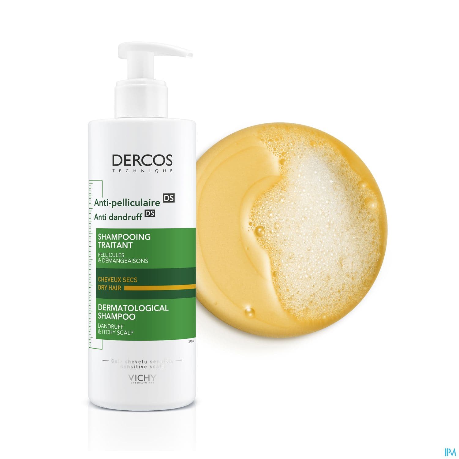 DERCOS DS SH A/PEL SEC 390ML