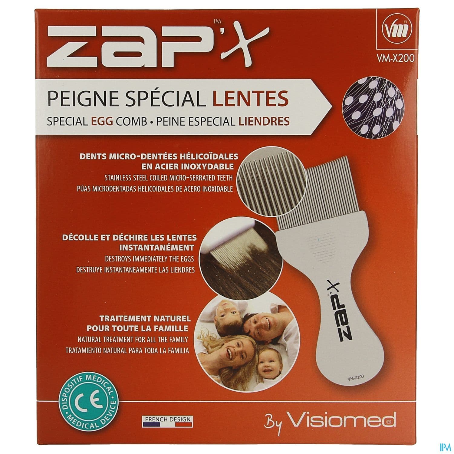 Zap X Peigne Antipoux Lentes Electronique