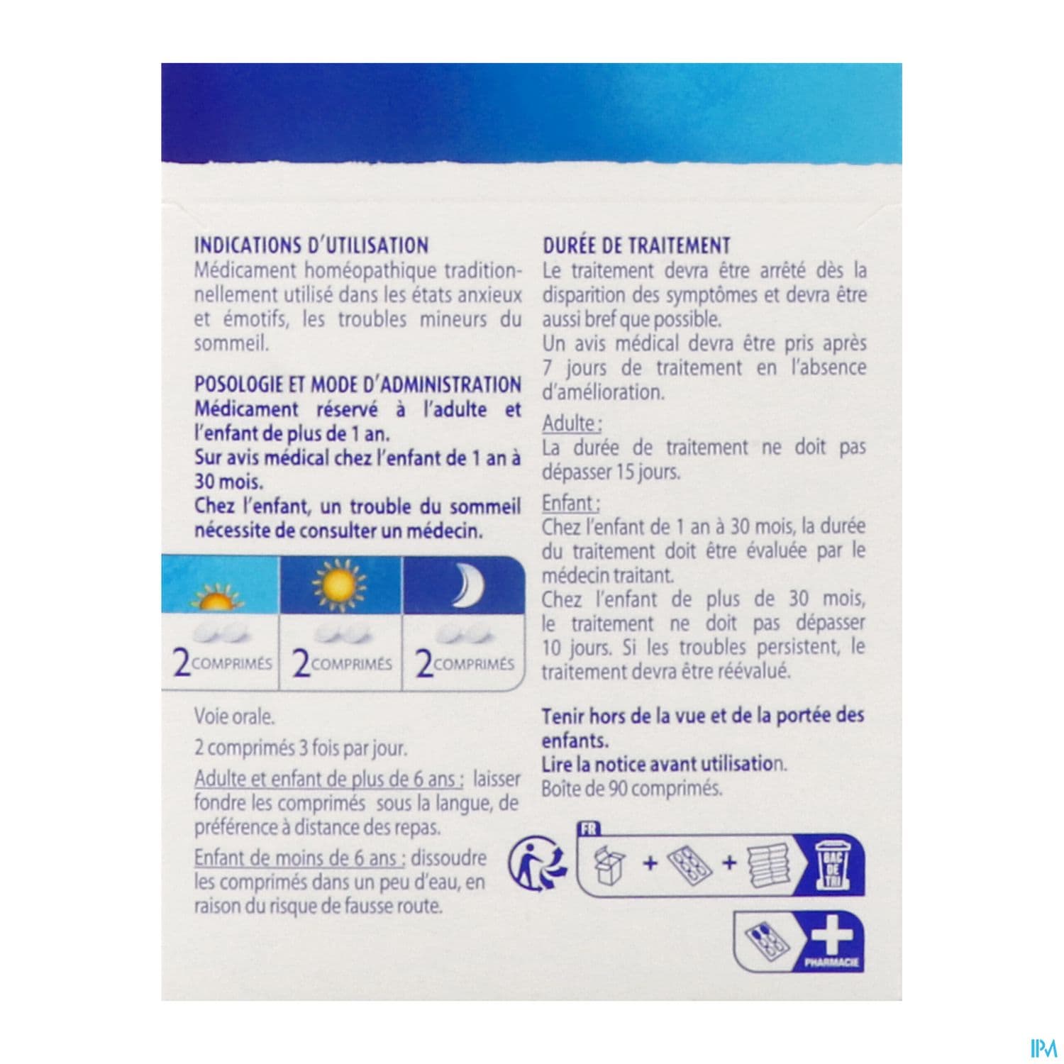 SEDATIF PC CPR SUBLINGUAL 90