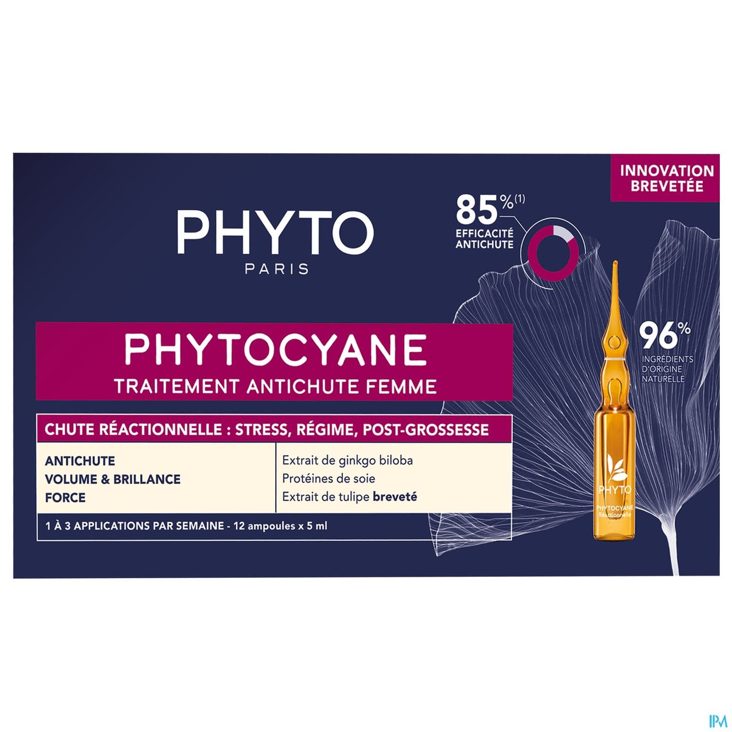 Phytocyane Traitement Antichute Femme Chute Reactionnelle 5ml X12