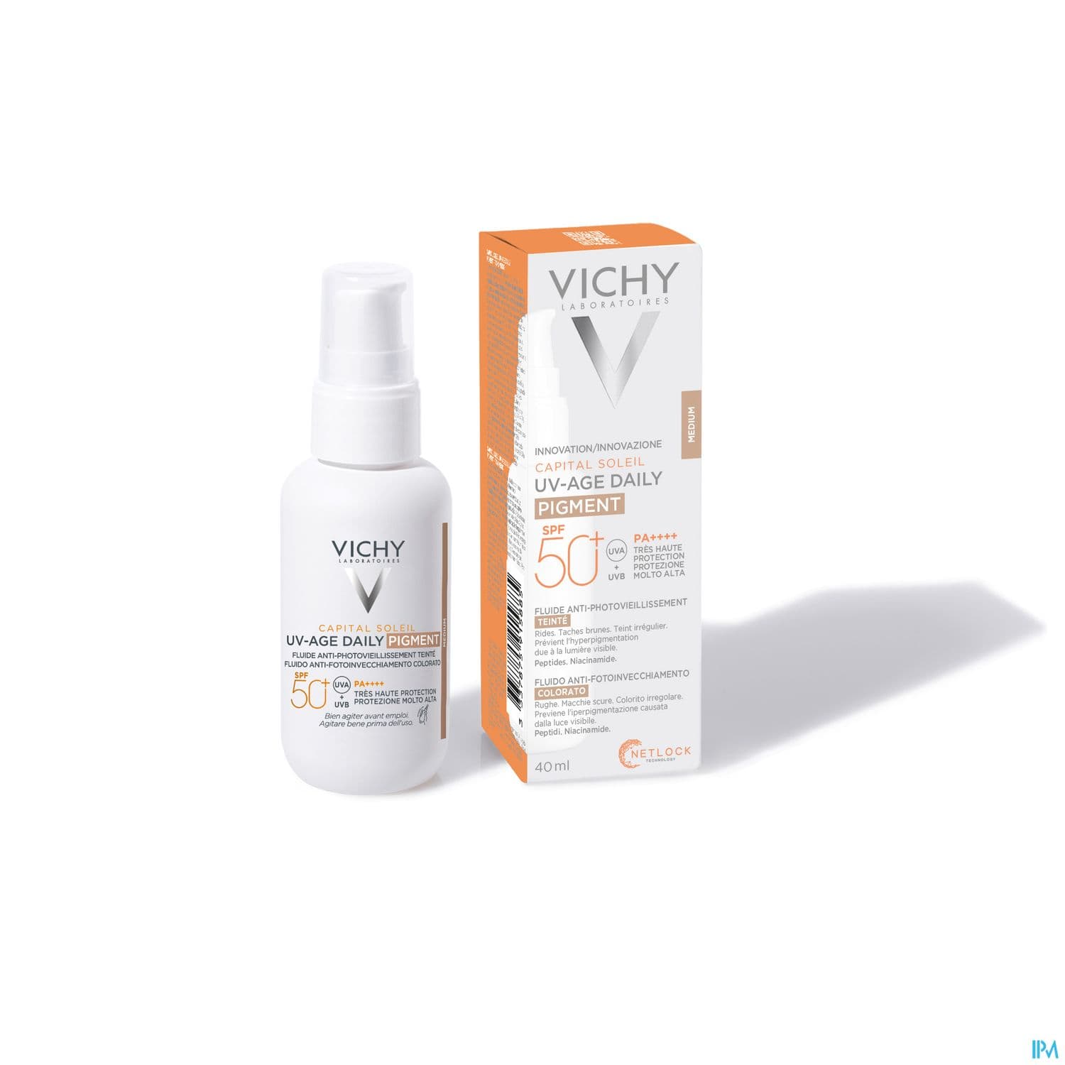 Vichy Capital Soleil Uv Age Daily Pigment Teinte Medium Spf50+ 40ml