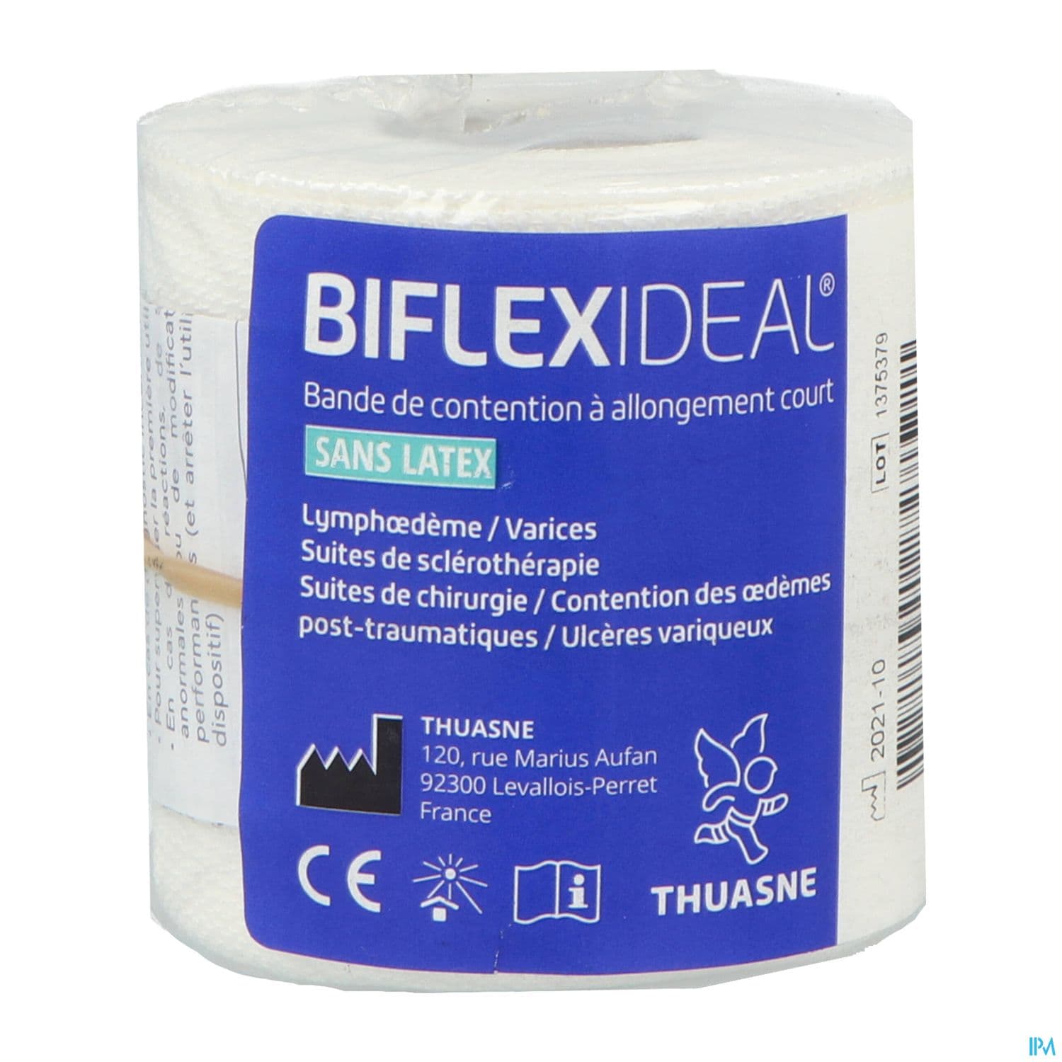 Biflexideal Bande De Contention Blanche 5m X 6cm — Pharmacie Bordeaux Lac