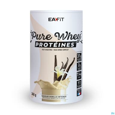 Eafit Pure Whey Poudre Pour Boisson Vanille Intense 360g