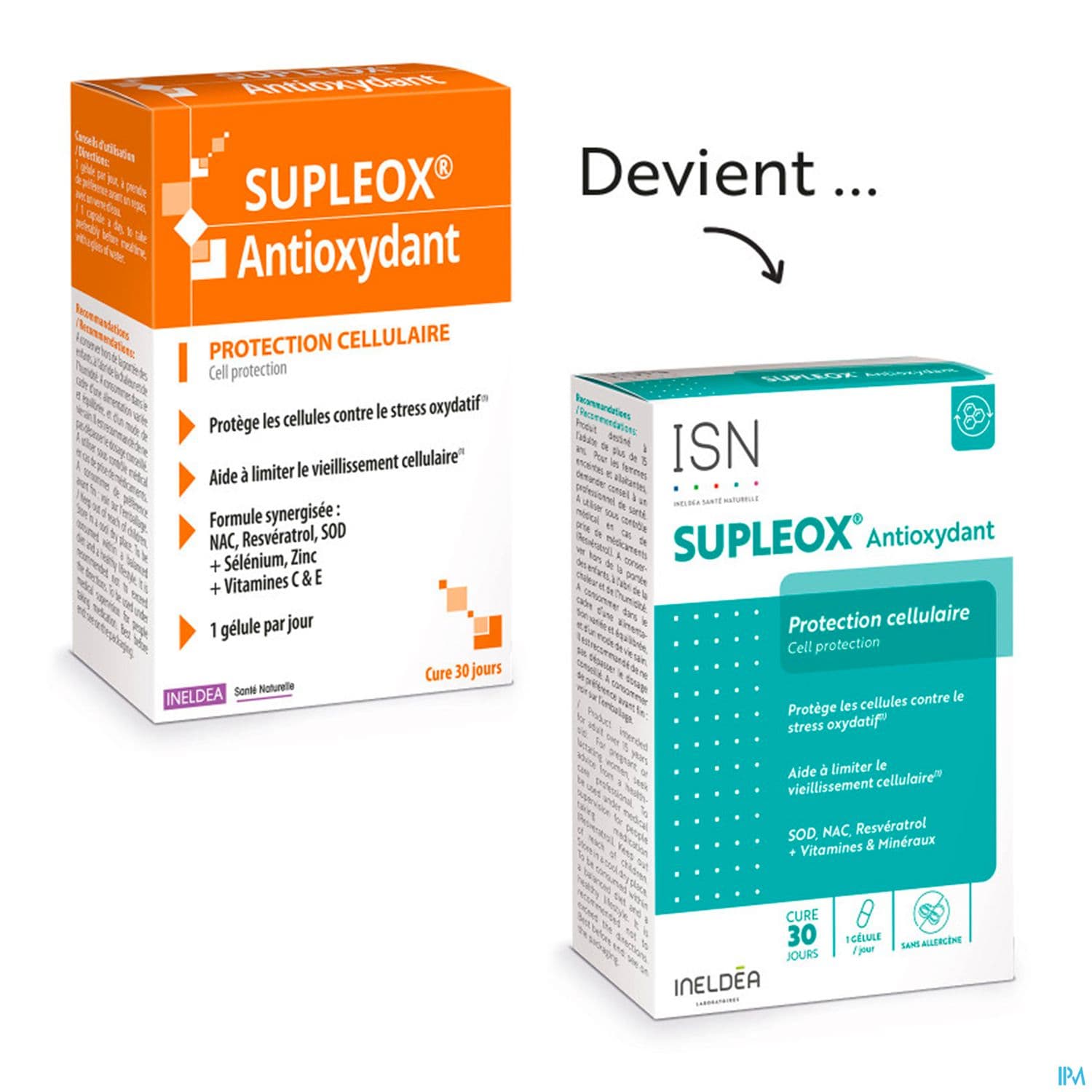 Ineldea Isn Supleox Antioxydant Protection Cellulaire Gelule 30