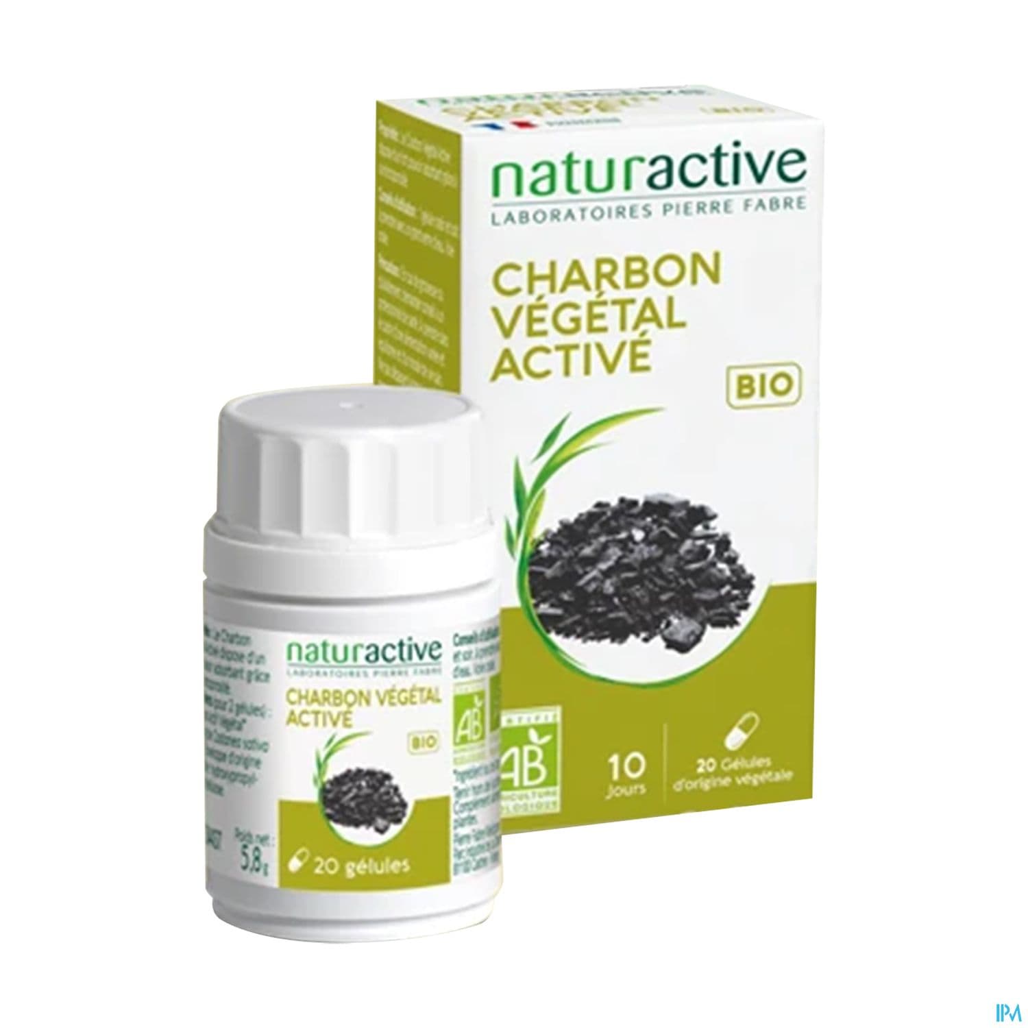 NATURACTIV CHARBON VEG BIO CAPS 20