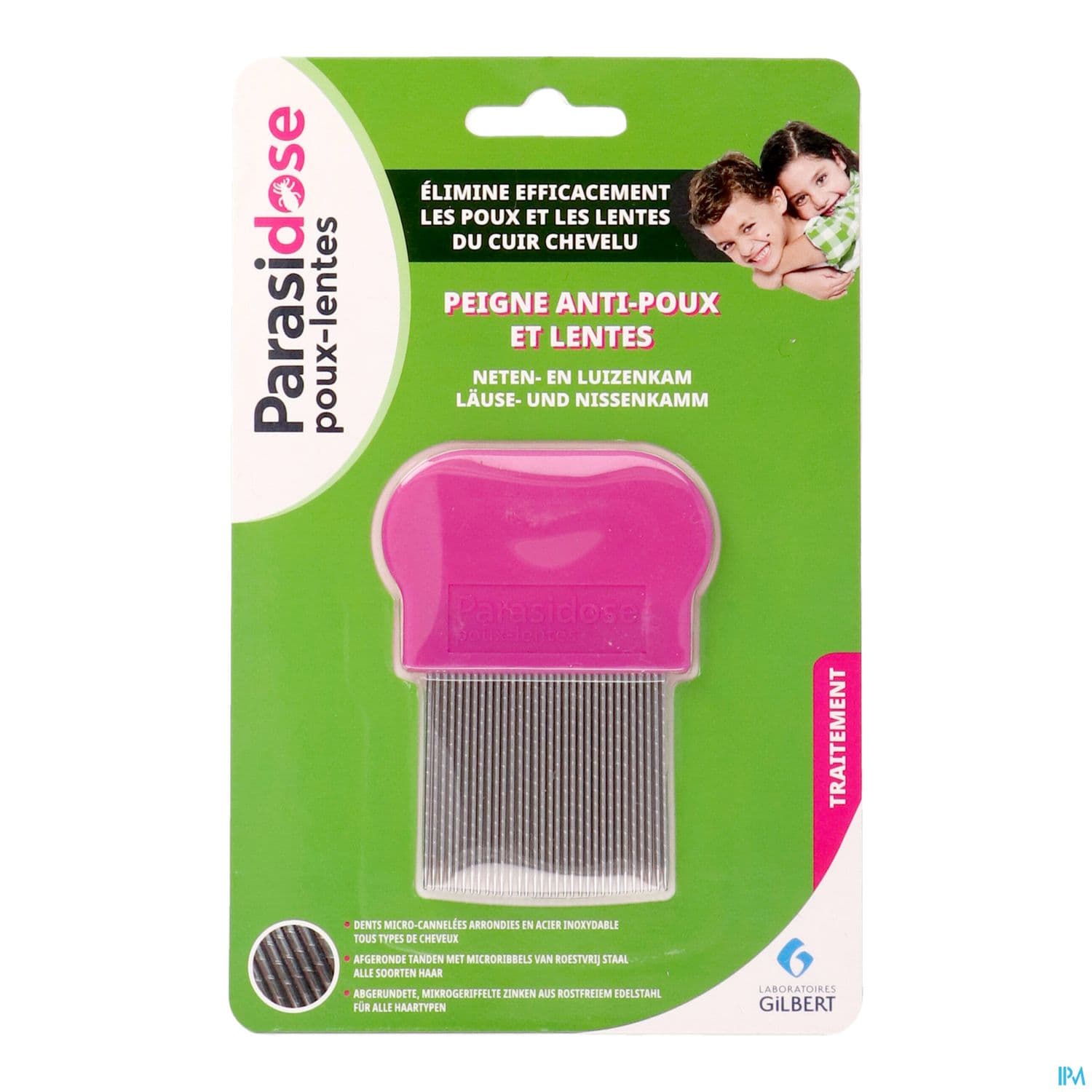 PEIGNE PARASIDOSE DENT CANNELEE