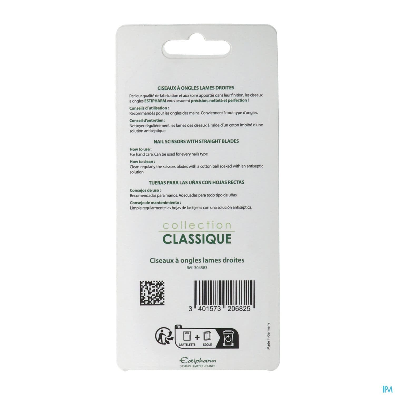 CIS/ONGL ESTIPHARM LAME DROITE