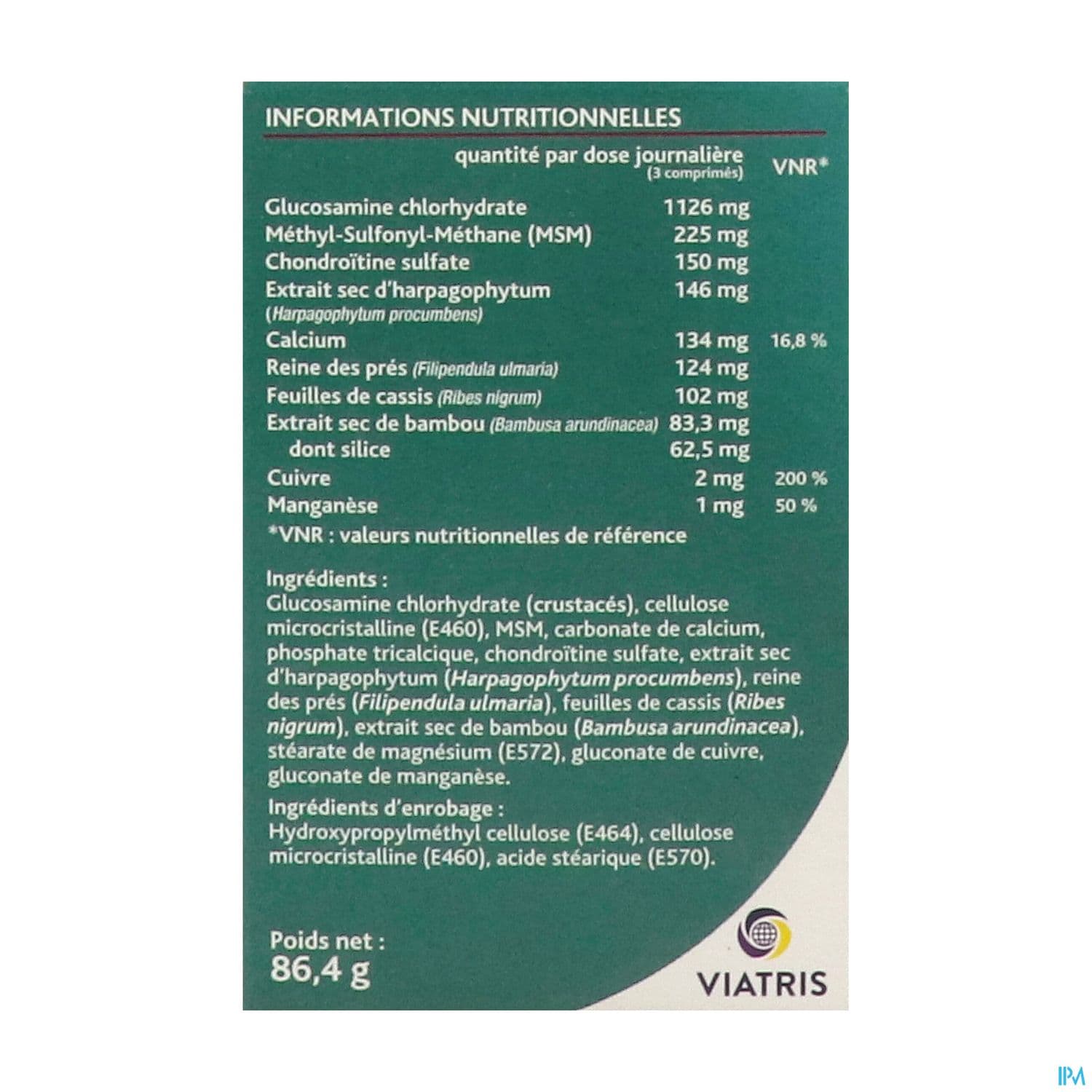 Viatris Chondro Mobilite Confort Articulaire Comprime 90