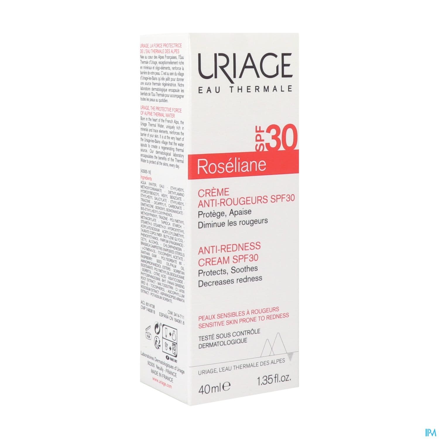 URIAGE ROSELIANE SPF30 A/ROUG 40ML