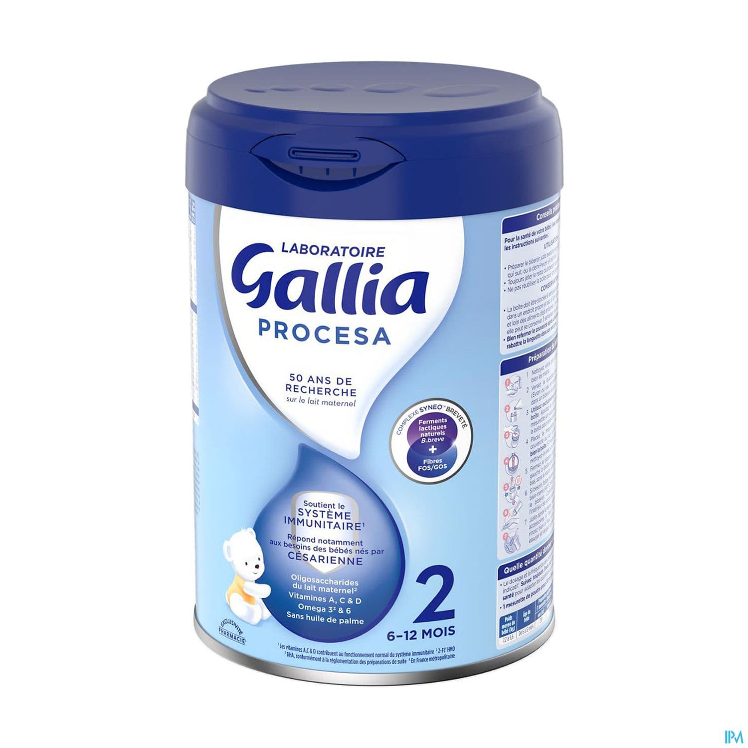 GALLIA PROCESA LAIT 2AGE 800G
