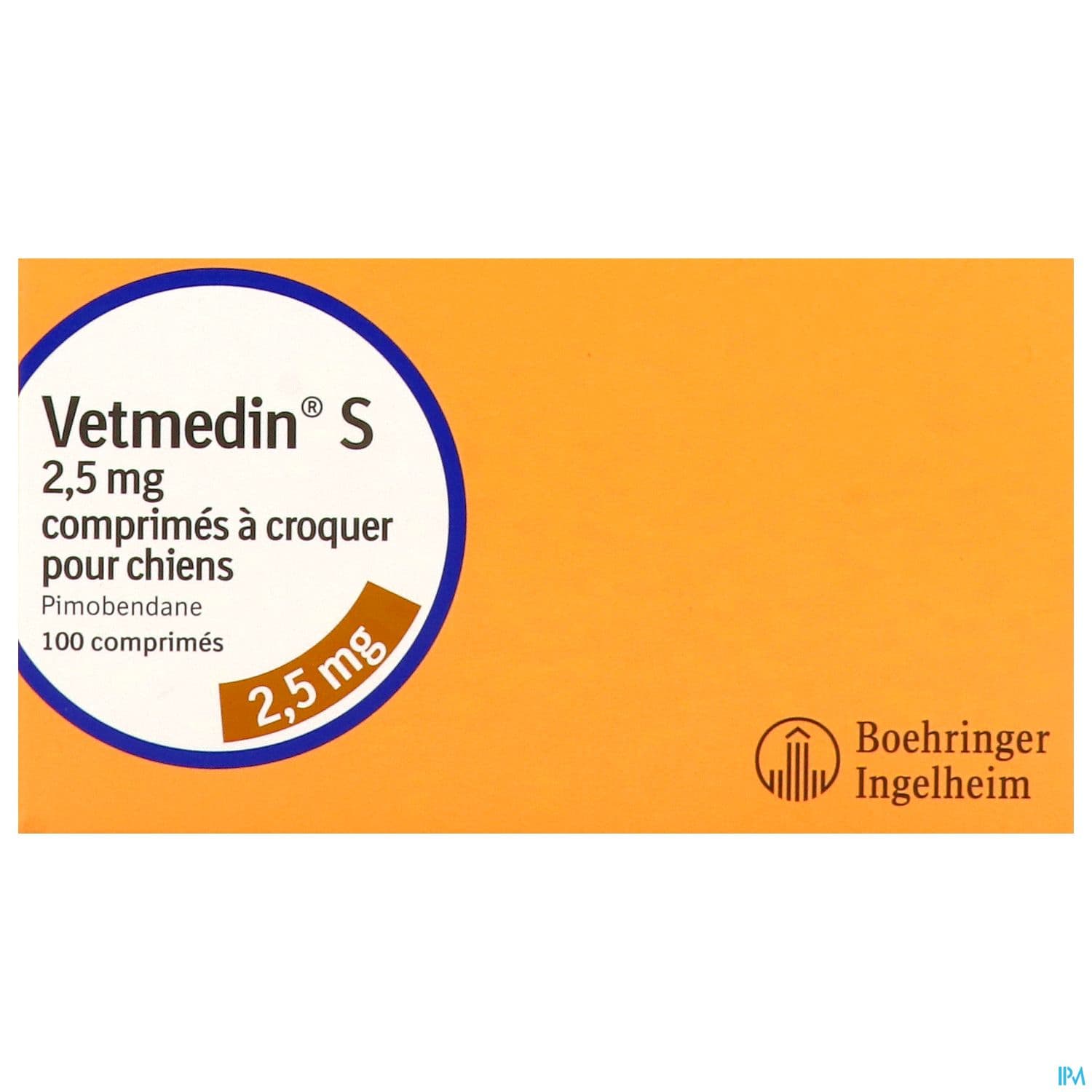 Vetmedin S 2mg5 Comprime A Croquer Chien 5/20kg 100