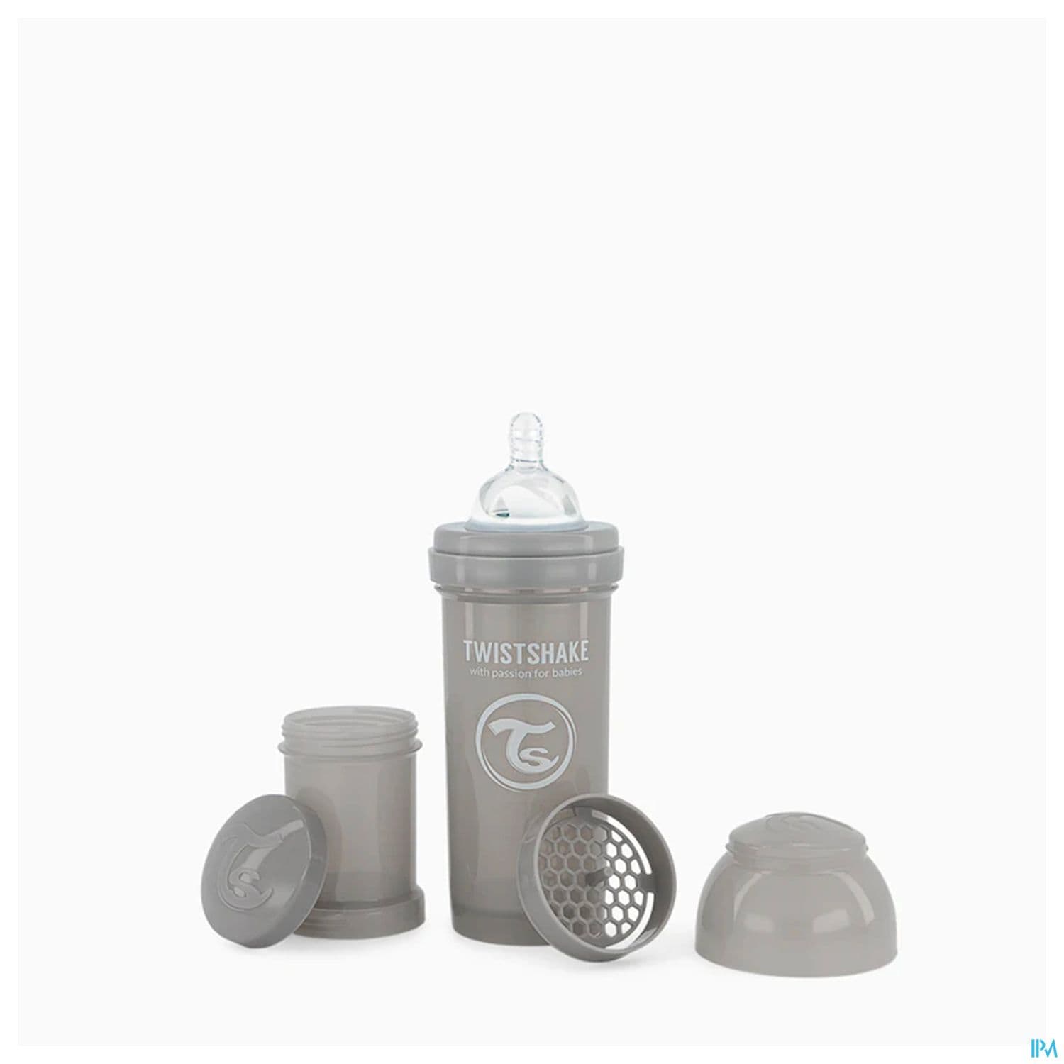 TWISTSHAKE BIB 260ML GRIS PAST 2M+