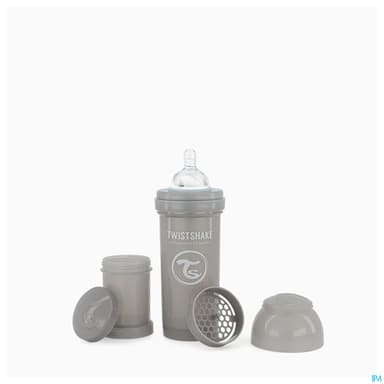 TWISTSHAKE BIB 260ML GRIS PAST 2M+