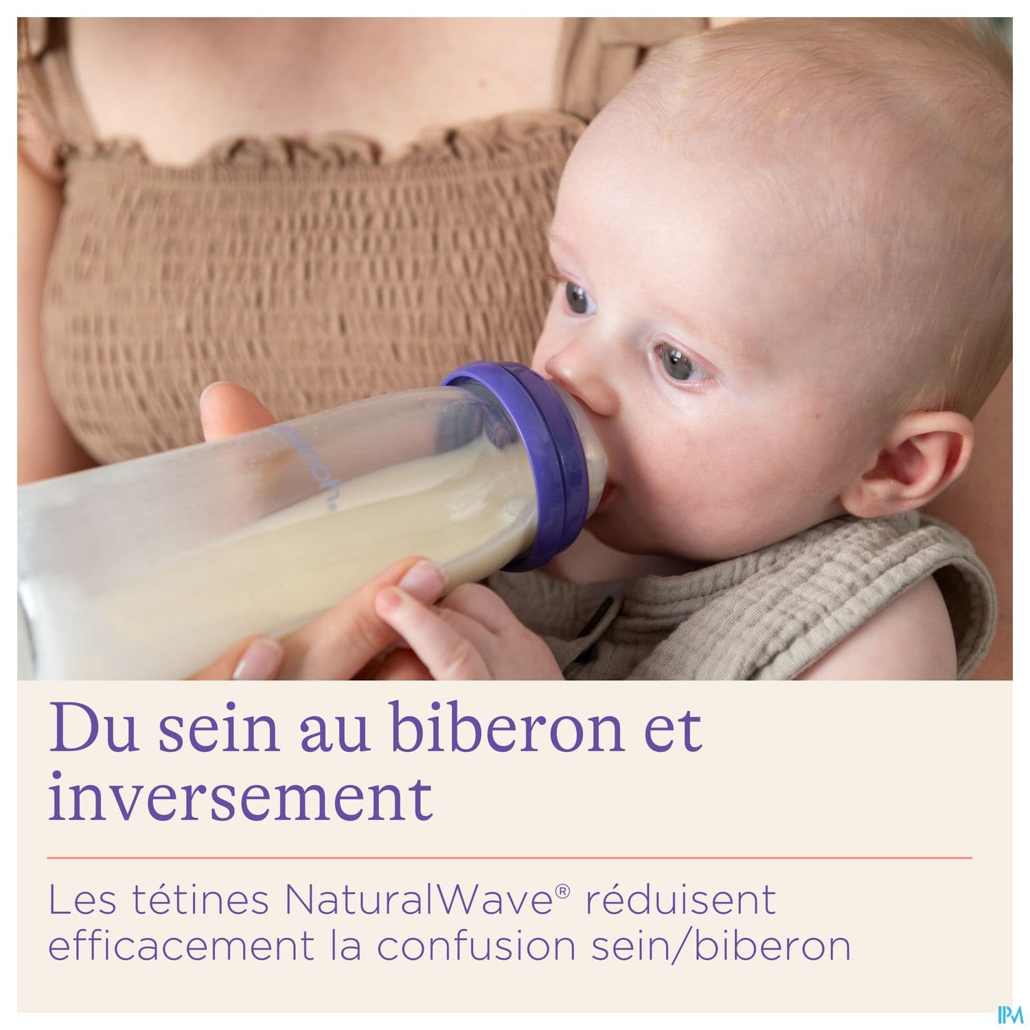 LANSINOH BIB VERRE NAT WAVE 240ML