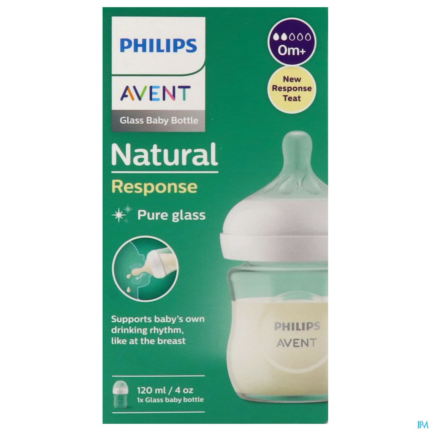BIB AVENT NAT RESPONSE VERRE 120ML