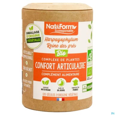 Nat Et Form Ecoresponsable Harpago Reine Des Pres Bio Gelule Vegetale 120