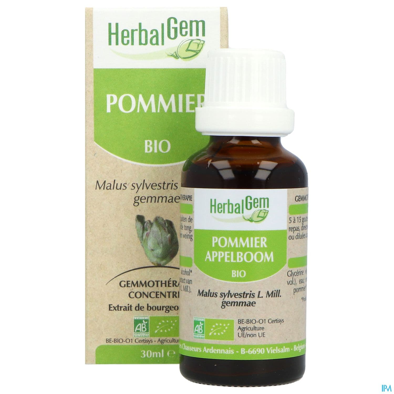 Herbalgem Pommier Bourgeon Macerat Glycer Bio 30ml