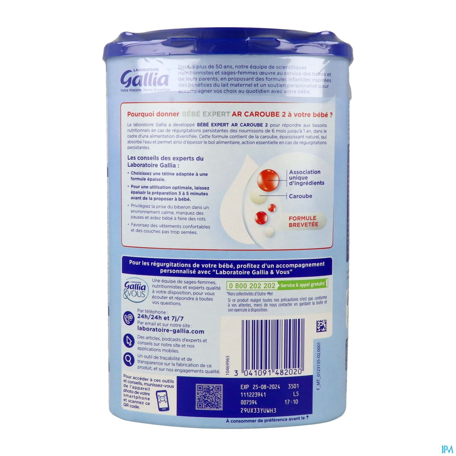 GALLIA BB EXPERT AR 2EME AGE 800G