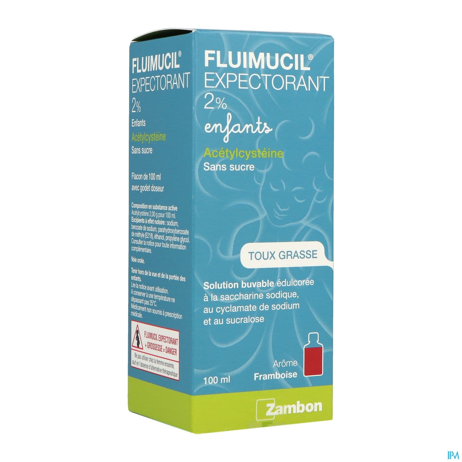 Fluimucil Expectorant Acetylcysteine 2% Enfant Nourrisson Solution Buvable 100ml