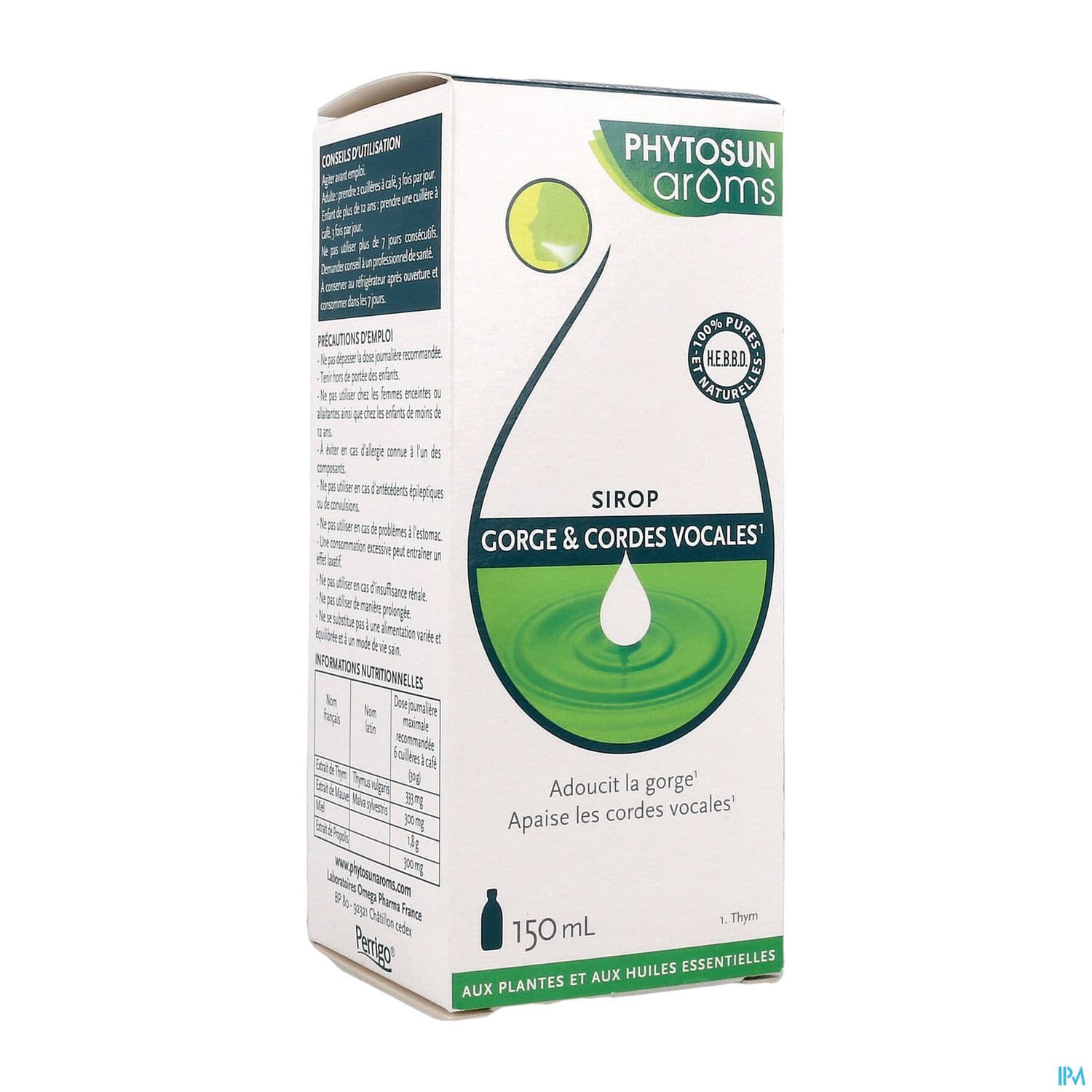 Phytosun Aroms Sirop Gorge Cordes Vocale 125ml