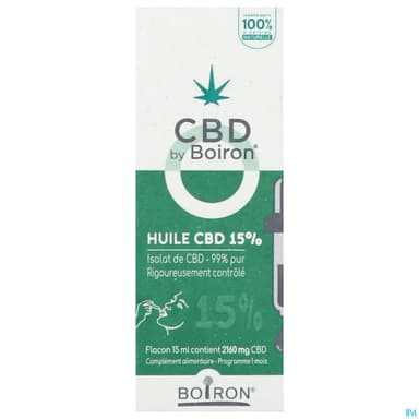 CBD BY BOIRON HUILE 15% 15ML