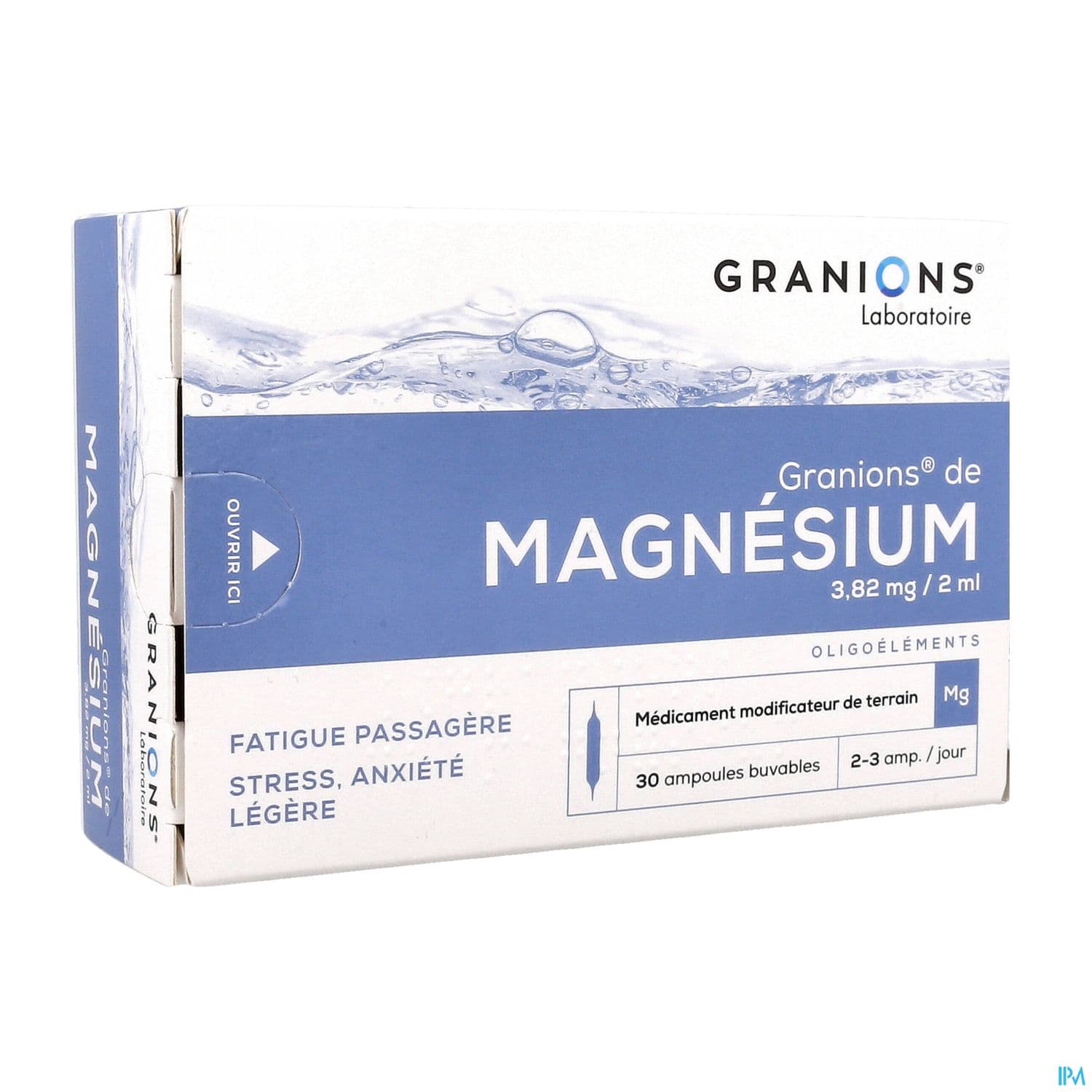 Granions Magnesium 3mg82/2ml Solution Buvable Ampoule 2ml 30