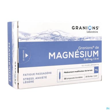 Granions Magnesium 3mg82/2ml Solution Buvable Ampoule 2ml 30