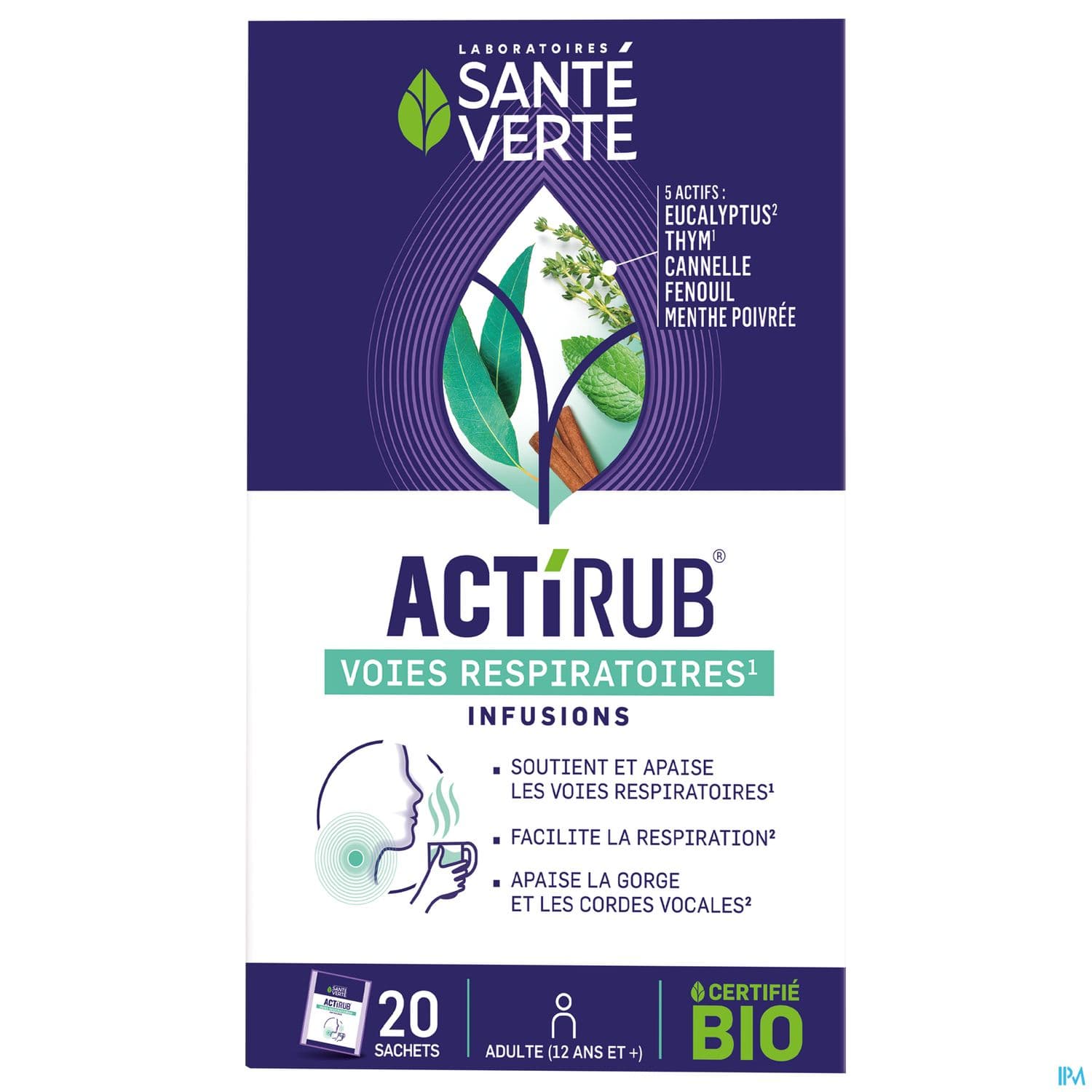 ACTIRUB SANTE VERTE RESPI INFUS 20