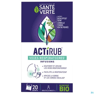 ACTIRUB SANTE VERTE RESPI INFUS 20