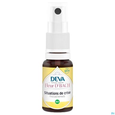 Deva Fleurs De Bach Situations De Crise Bio Spray 15ml