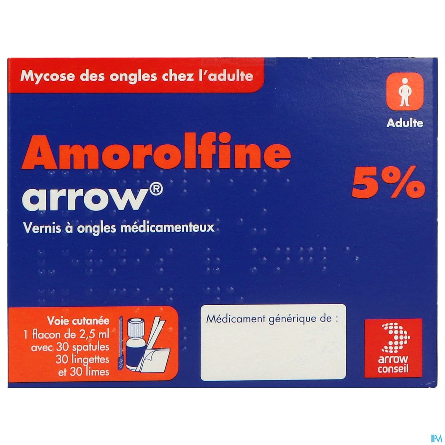 AMOROLFINE 5% ARW VER 2,5ML 30SPAT
