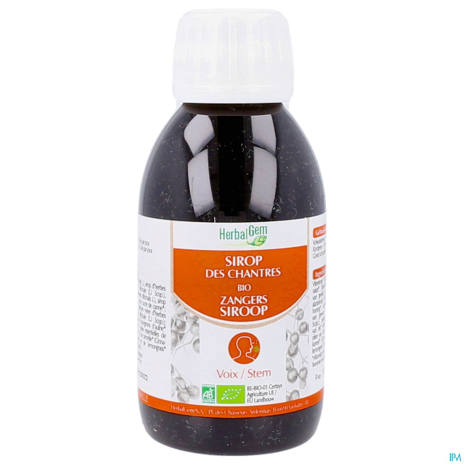 HERBALGEM SIROP CHANTRES BIO 150ML