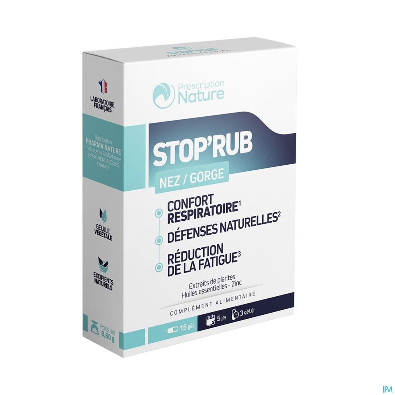 Prescription Nature Stop Rub Gelule 15