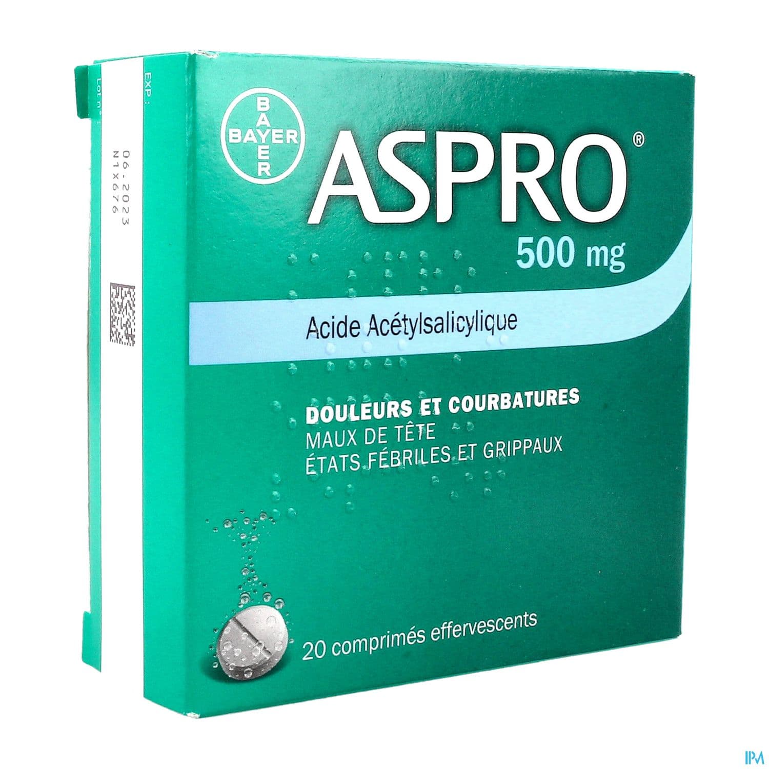 ASPRO 500MG CPR EFF 20